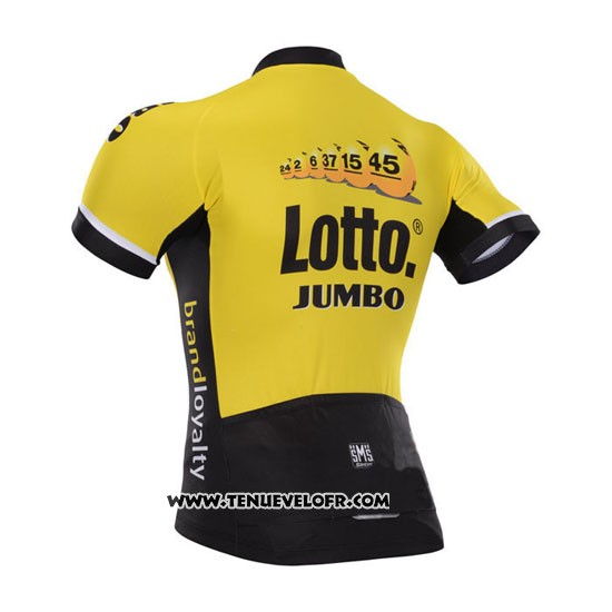 2015 Maillot Ciclismo Lotto NL Jumbo Jaune Manches Courtes et Cuissard